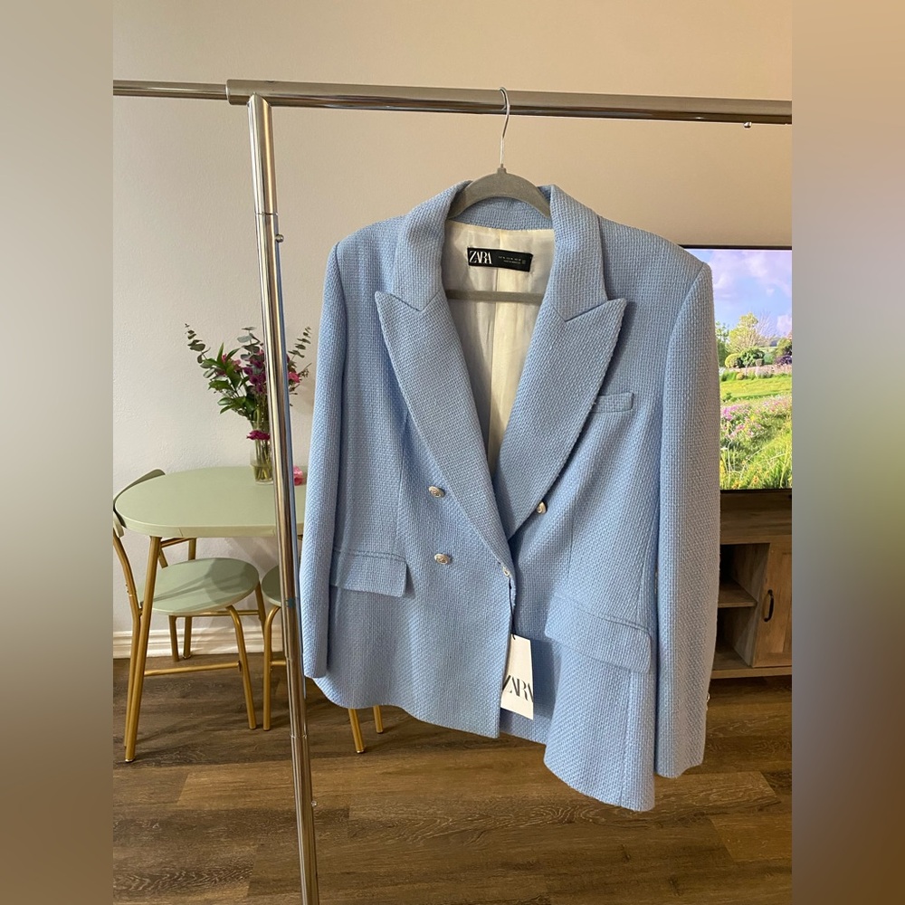 Zara Light Blue Blazer